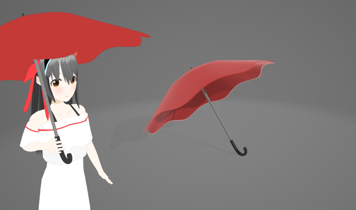 3Dモデル 横井ひな着用モデル 傘